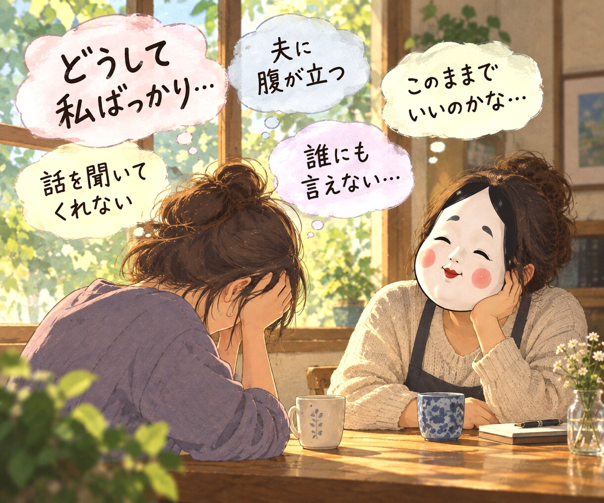 どうして私ばっかり…夫婦の悩みを一緒に考えます 腹が立つ、悔しい、悲しい。その気持ち、話してみませんか？ イメージ1