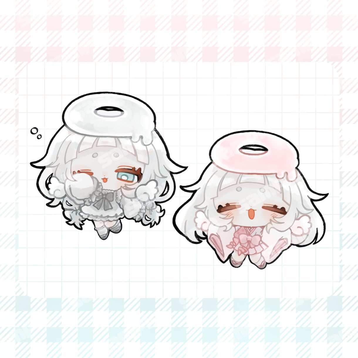 ゆるもちミニキャライラストお描きします 通常よりちんまりゆるゆるもちもちなミニキャライラストです！ イメージ4
