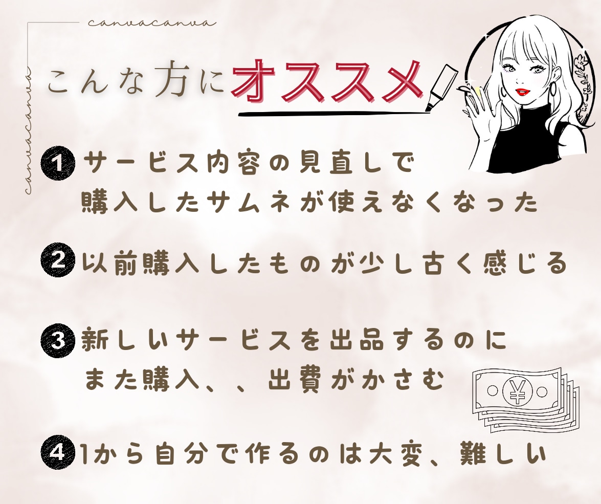 canvaテンプレ簡単編集✨57枚全部お渡しします データ丸ごとお渡し!セリフ入力ですぐに使える❤随時追加更新 イメージ3