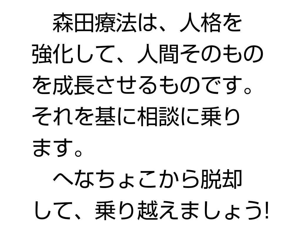 対人恐怖などの神経症で悩んでいる方の相談に乗ります 入院森田療法を受けて治った体験者の私が、一所懸命に応対します イメージ2