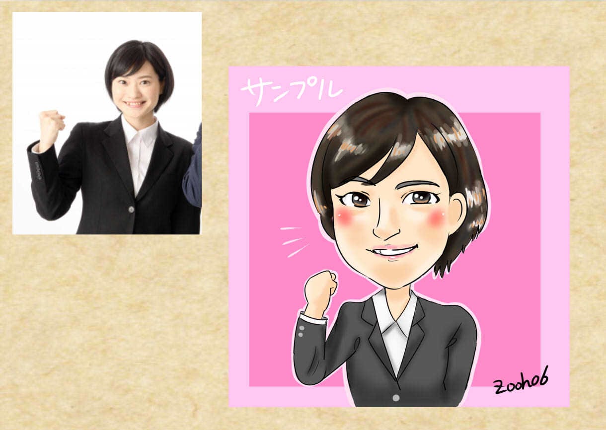 似顔絵お描きします 名刺やSNSで使える似顔絵をお描きします！ イメージ2