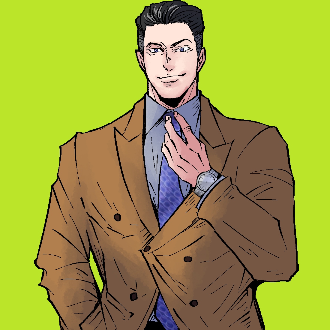 プロのイラストレーターが好印象男前アイコン描きます マッチョな筋肉が得意な個性的なアメコミ風絵★似顔絵風可 イメージ5