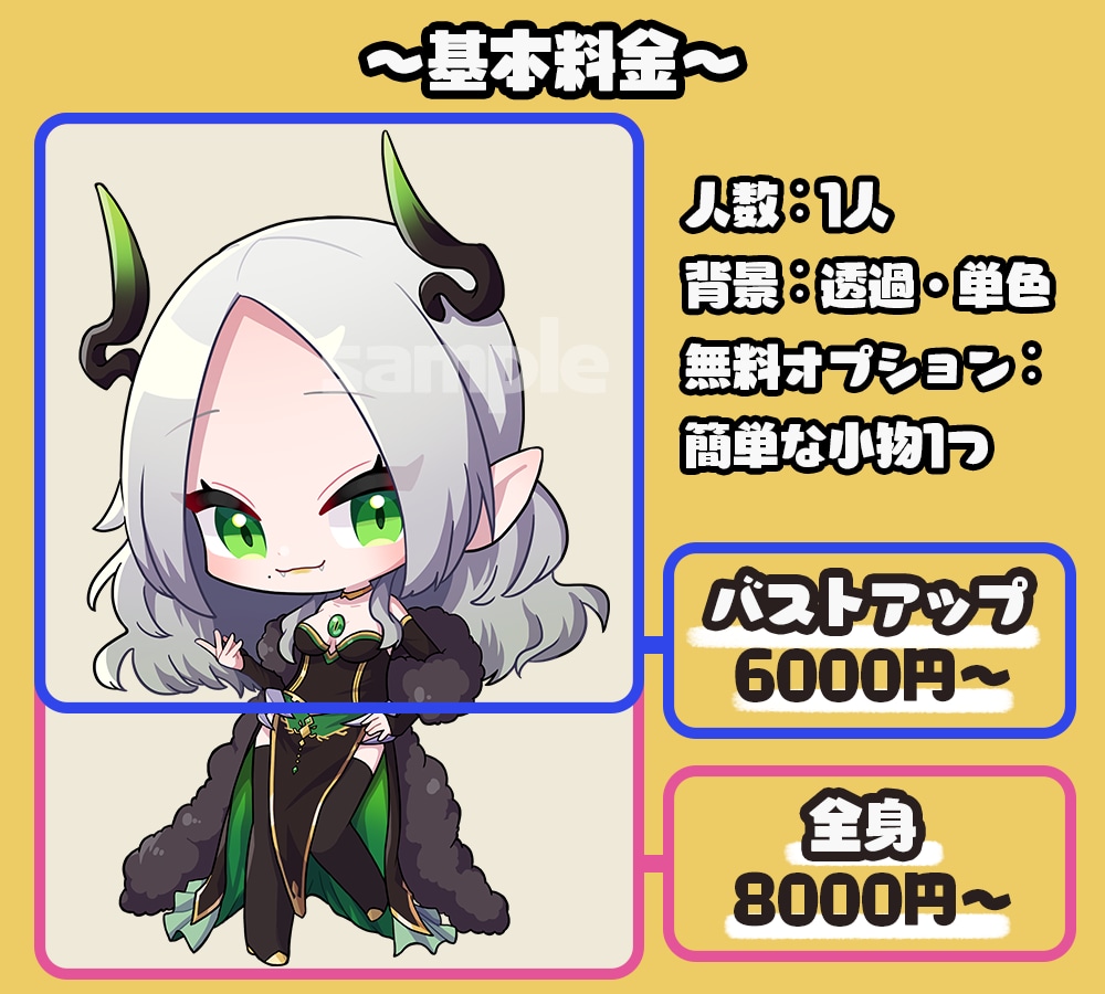 可愛いデフォルメ、ミニキャライラスト描きます 線画の有無など細かい設定可！アイコン、立ち絵など幅広く対応！ イメージ2