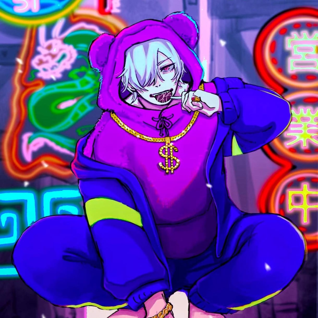 商用可 ラジオ系配信背景オシャレなイラスト描きます ラフ無料修正無制限で世界に一つだけのオリジナルイラスト イメージ2