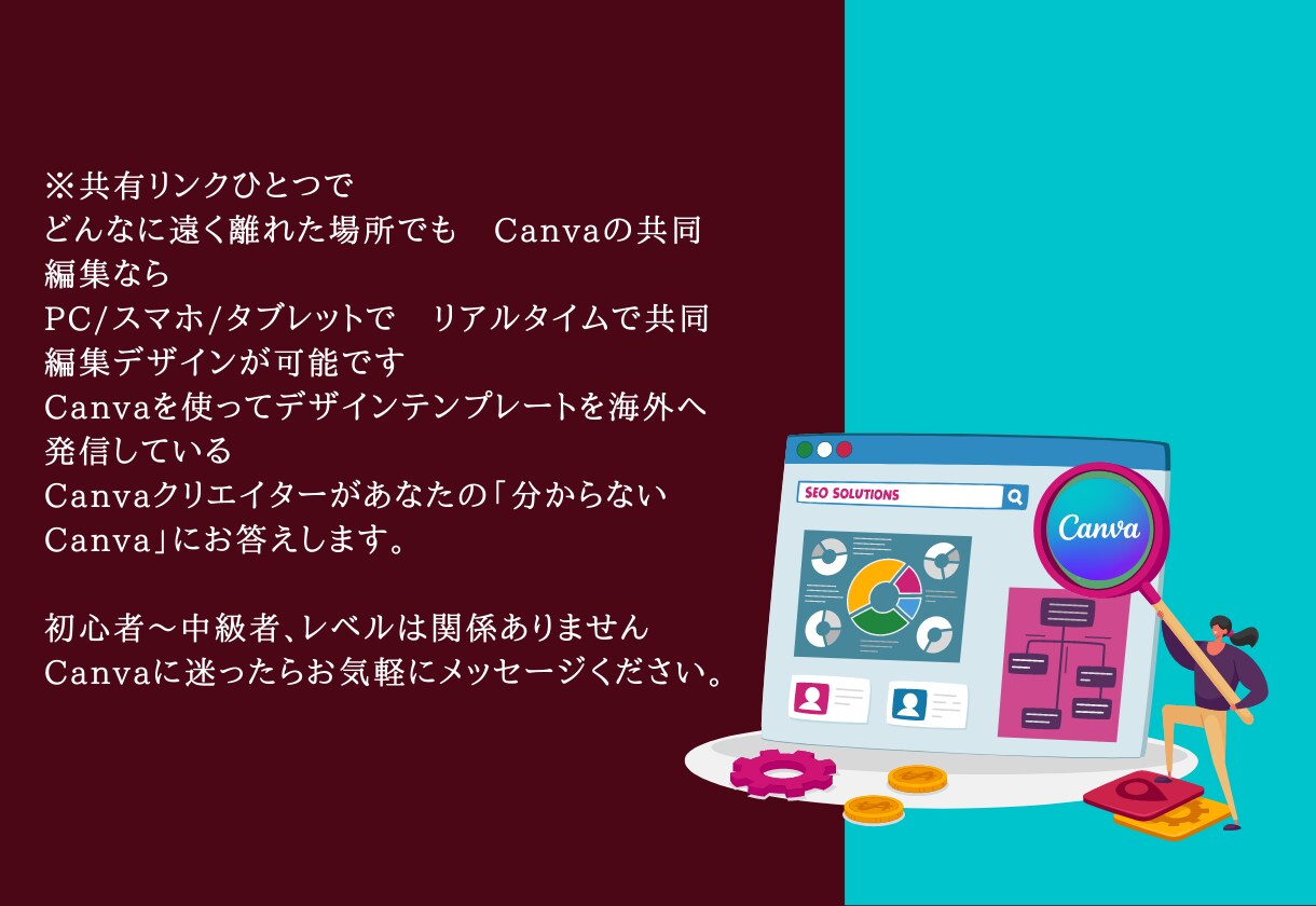 Canvaの共有編集のレクチャーを教えます Canvaの共同編集について教えます（ホワイトボード機能） イメージ2