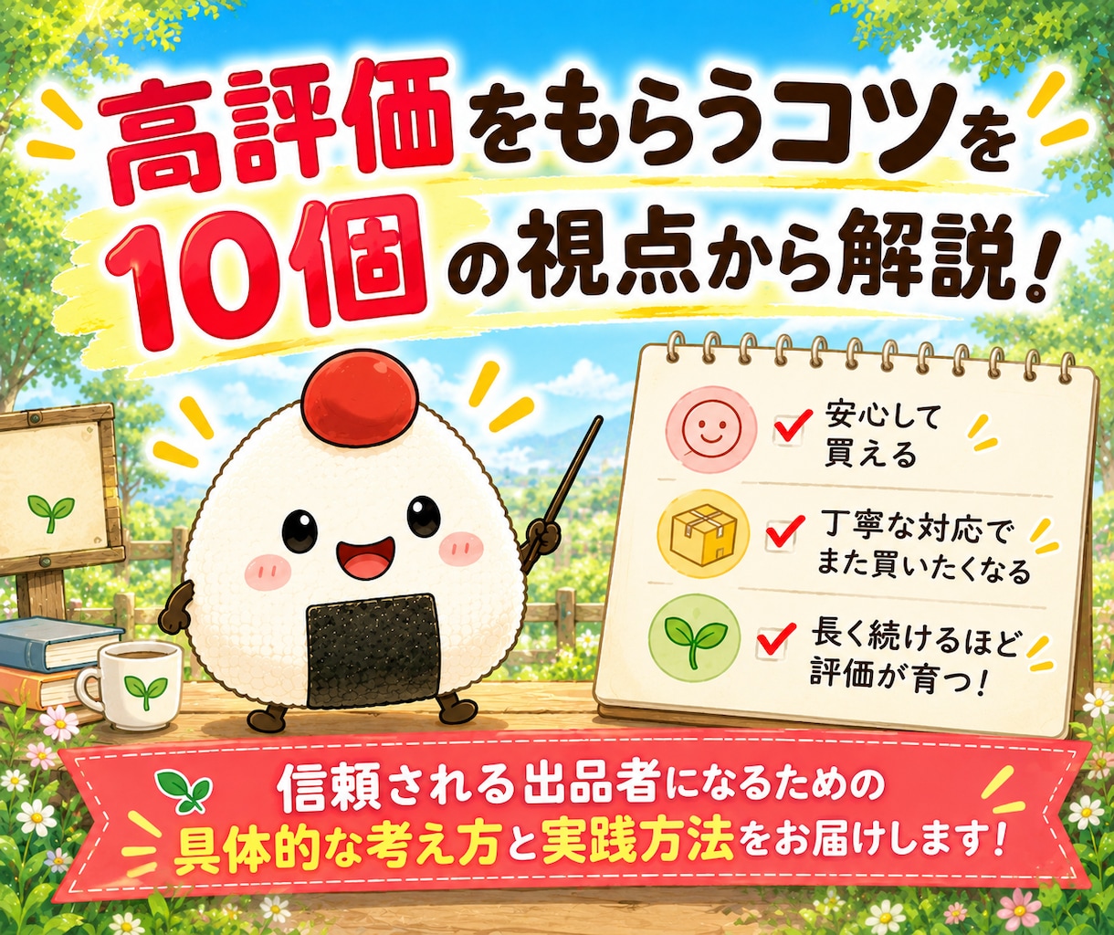 メルカリで高評価と信頼を増やす10の鉄則を教えます 初心者歓迎！メルカリで信頼されるアカウントの育て方 イメージ2