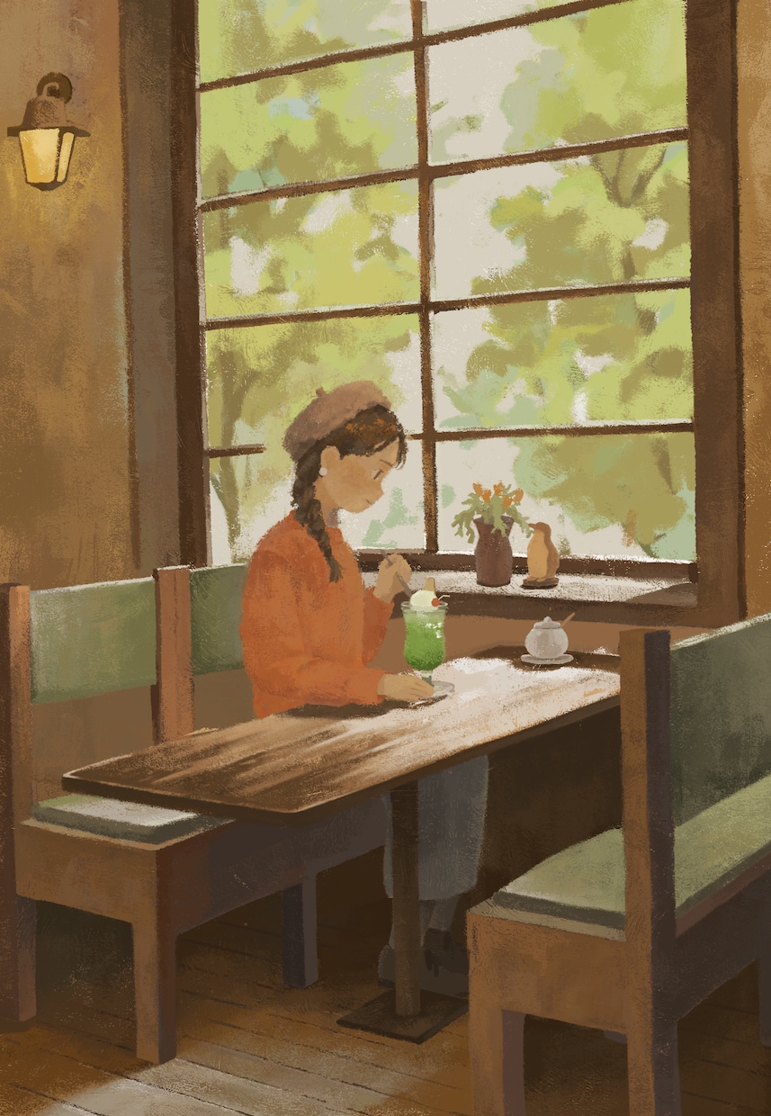 絵本のような背景有りイラスト描きます 配信用の背景・サムネイル画像に！ イメージ9