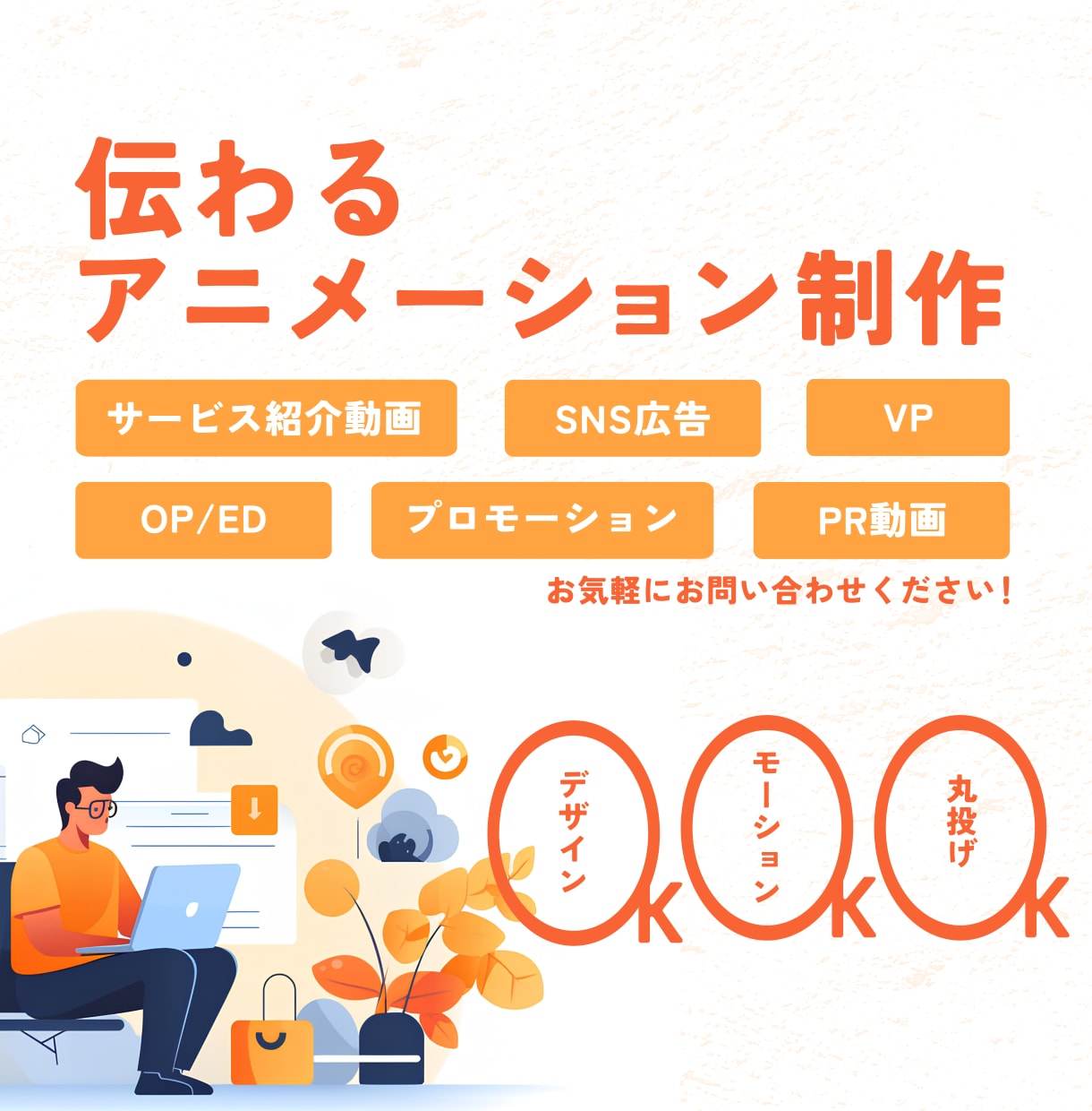 初回割引！サービス紹介、広告動画を制作します ［想いをカタチに］伝わるアニメーション動画 イメージ1