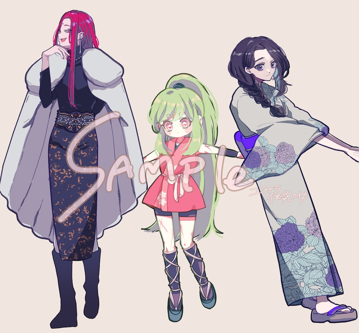 立ち絵制作します TRPG、その他ゲームや配信に使える立ち絵の作成 イメージ2