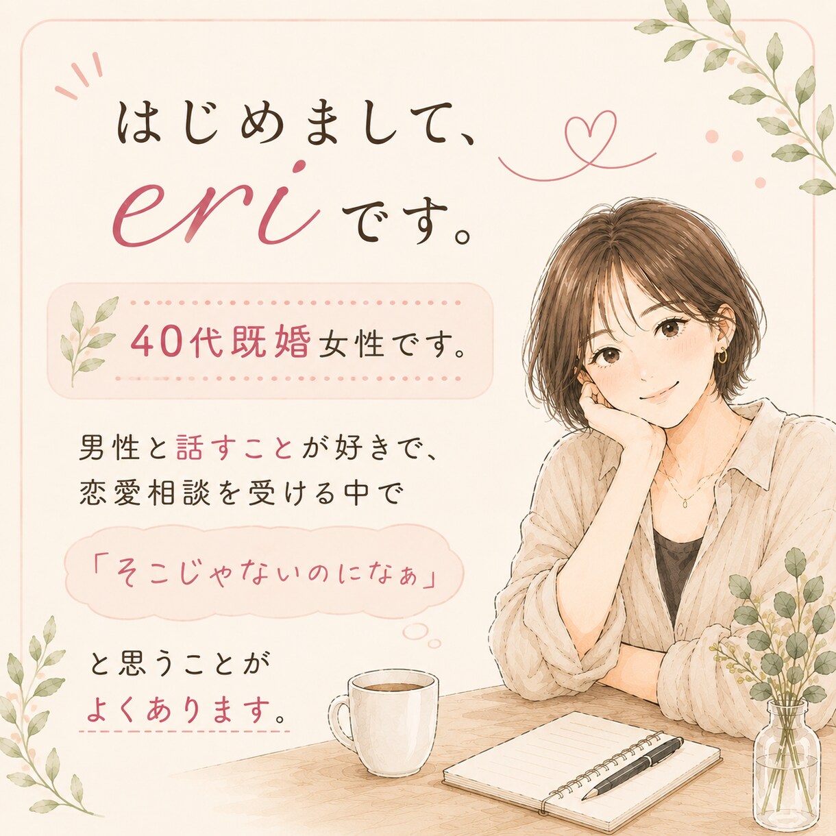 男性向け恋愛相談／チャットでご相談のります 女心に悩む男性へ。女性目線で本音をお伝えします イメージ4