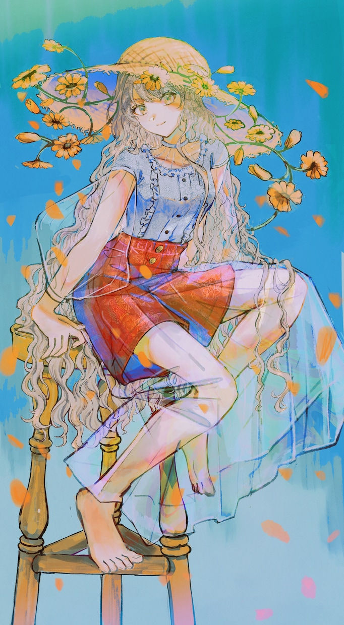 バストアップ〜背景付きまで！イラスト制作いたします アンティーク・和風な世界観が得意です！ イメージ4