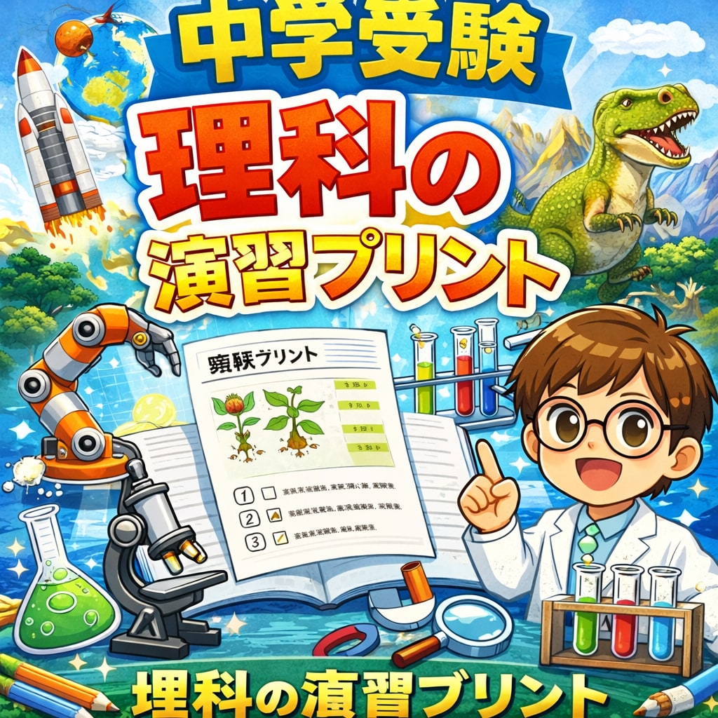 中学受験理科オリジナル問題演習プリントを提供します 中学受験理科分野別＆レベル別演習で徹底攻略！ イメージ1