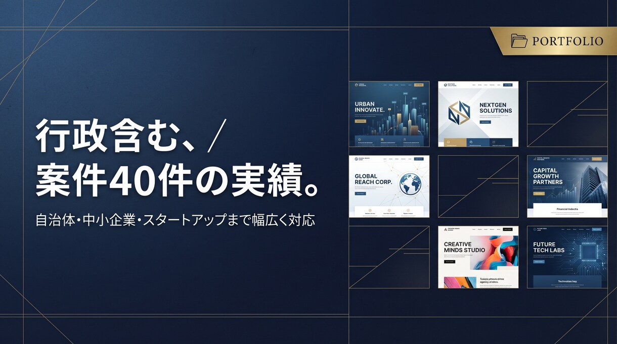 行政含む40件｜売上直結のコーポレートHP制作ます HP×SNS×AI活用｜集客まで設計する最短3日納品 イメージ2