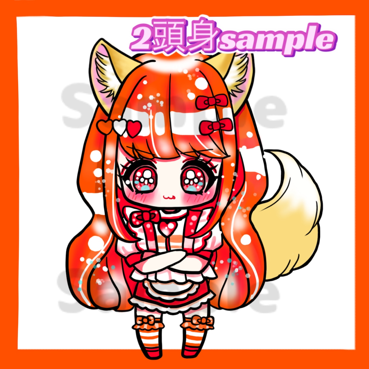 カラフルで可愛い♡ミニキャラを描きます キラキラ可愛い✨商用利用可◎配信.グッズ.アイコンなどに！ イメージ5