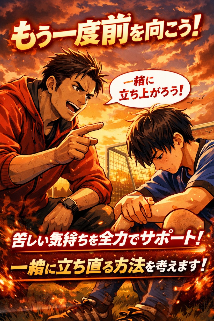 スポーツで苦しい時の立ち直り方を一緒に考えます もう一度前を向いて戦うために！ イメージ1