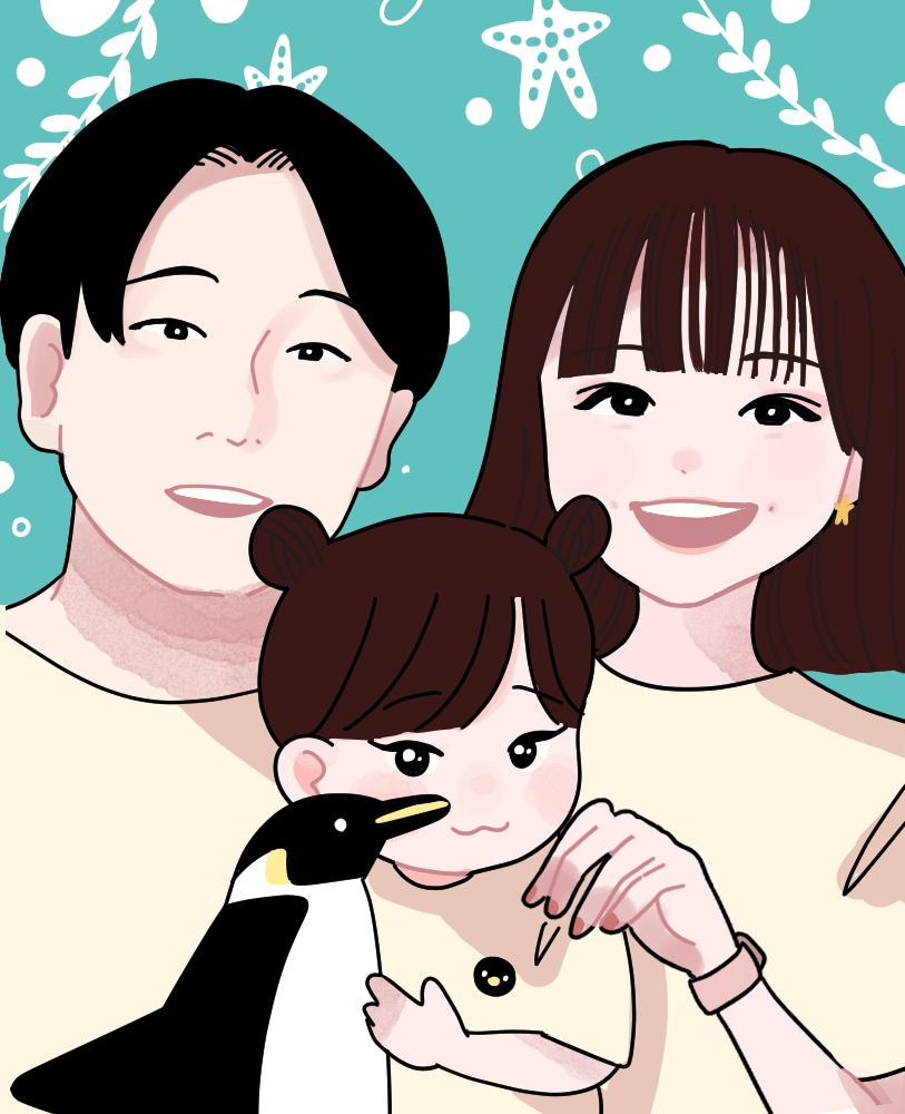 家族やペットと一緒に！イラスト描きます 先生への寄せ書きにもおすすめ！ イメージ7