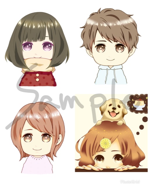 SNS用のアイコンやイラスト描きます かわいい、かっこいいイラストを提供いたします！ イメージ2