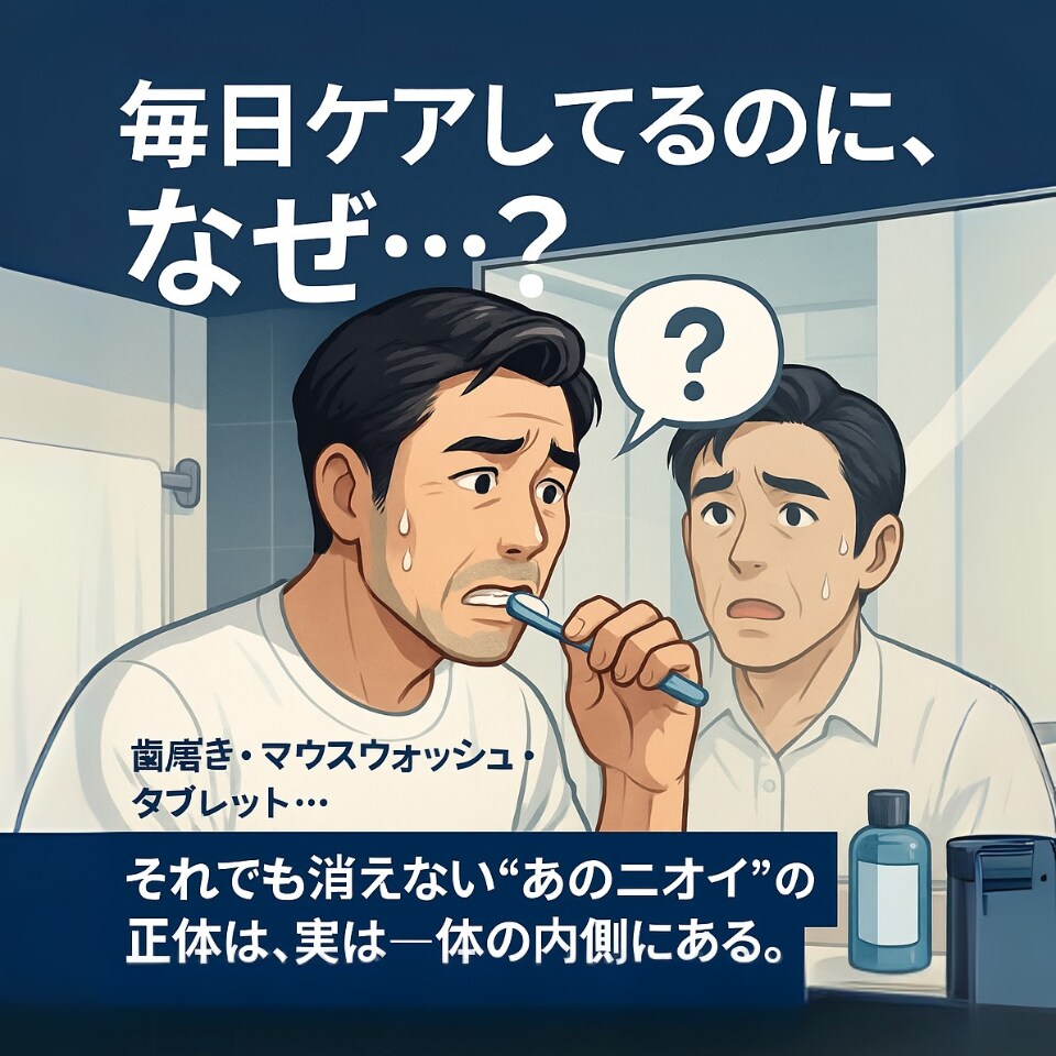 ケアしても消えない口臭原因を見抜きます 口臭外来では「異常なし」と言われたのに、ニオイが消えない。 イメージ3