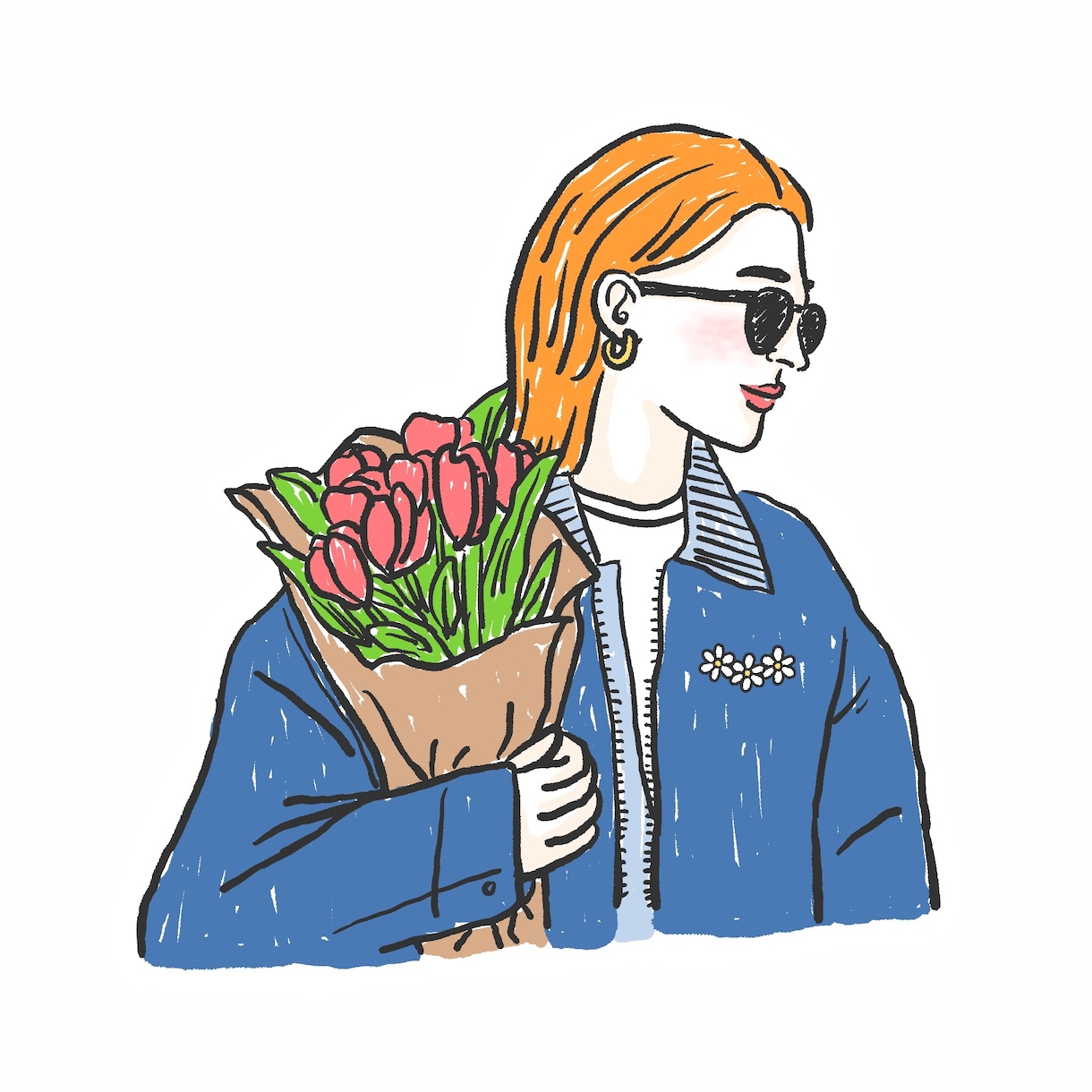 女性に人気◎カラフルな手書き風イラストお描きします アイコン、ウェルカムボード、記念日のプレゼントに イメージ3