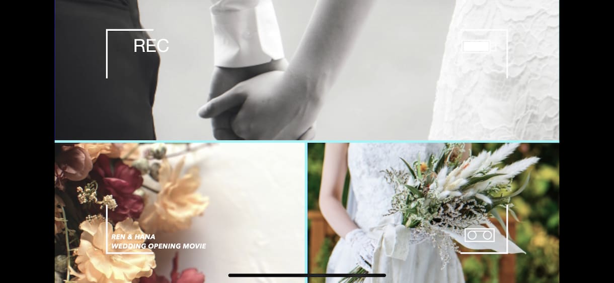 オシャレな映える結婚式オープニングムービー作ります お客様は写真を25枚程度送付するだけ！(動画も可) イメージ6