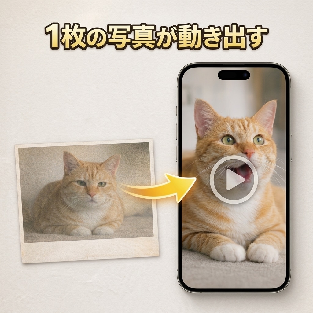 写真1枚で愛猫が動く動画制作します もう一度、あの幸せな時間に会える。 イメージ2