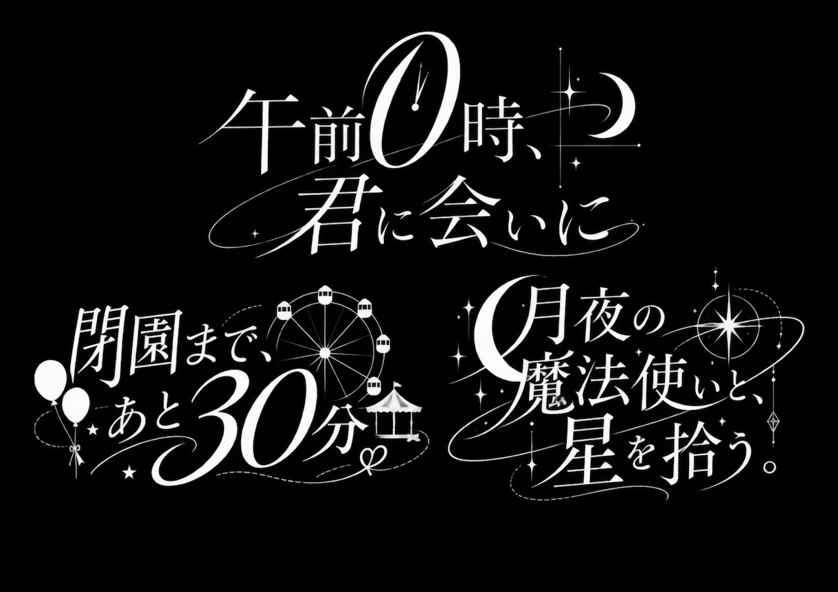 タイトルロゴ作成します 同人誌・楽曲などのタイトルロゴを承ります イメージ2