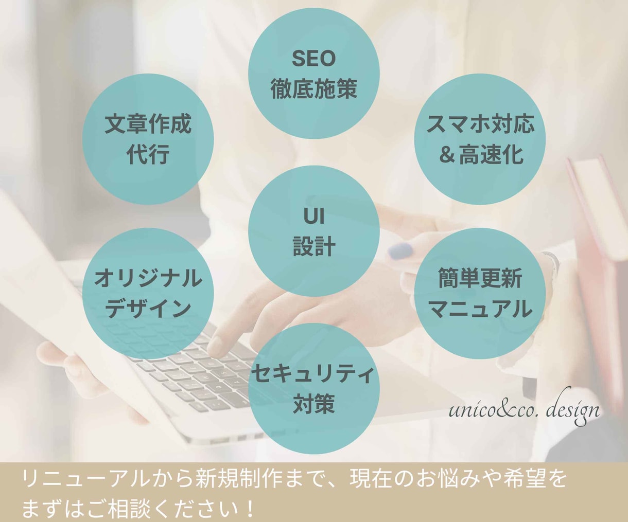 集客できるオリジナルデザインのHP制作します SEO×AI検索対策×マーケ導線で選ばれるホームページへ イメージ2