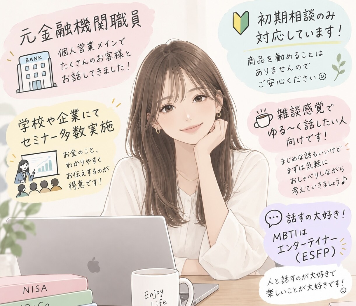 NISA・iDeCoを簡単な言葉でご案内いたします 雑談感覚でNISAやiDeCoの理解を深めましょう♪ イメージ2