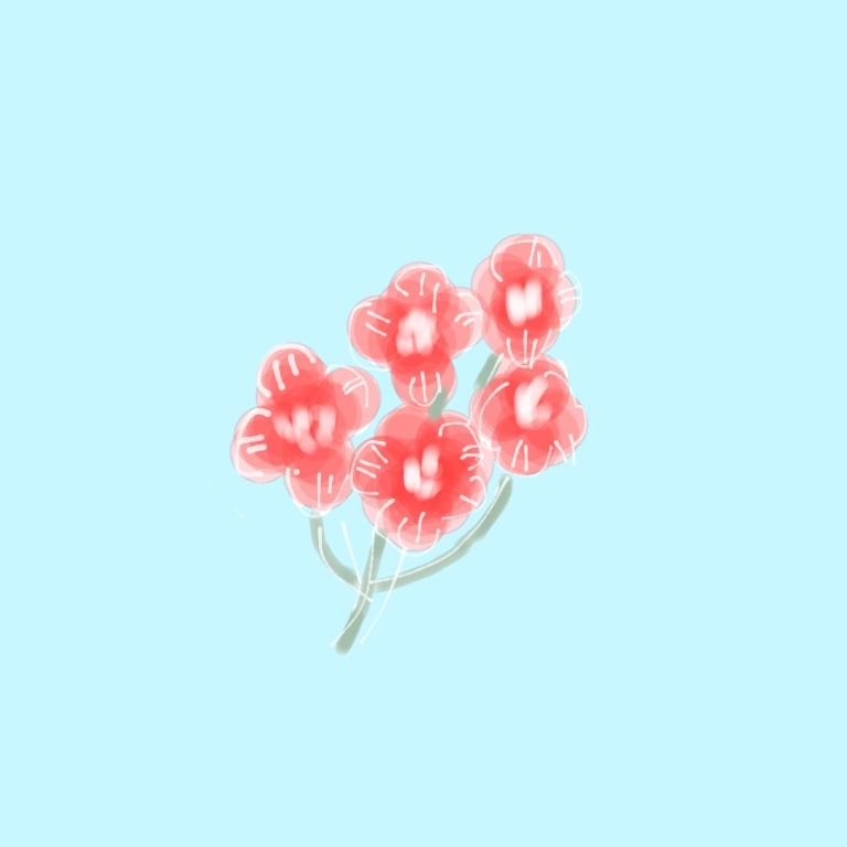 最短即日◯お花のイラストお描きします ⁂誕生花やお好きな花など、SNSのアイコンにも◯ イメージ2