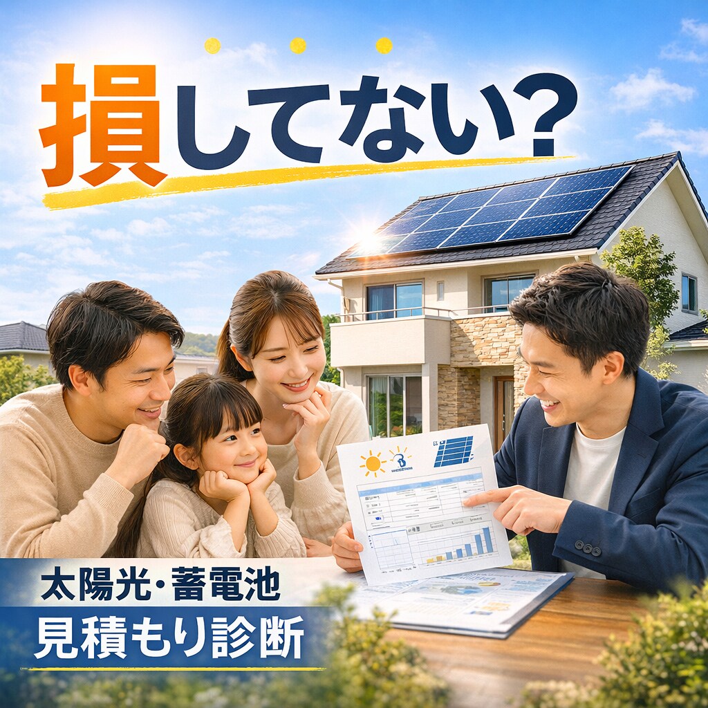 契約前の方限定｜見積もり損していないか診断します 自宅の太陽光・蓄電池見積り診断所 イメージ1
