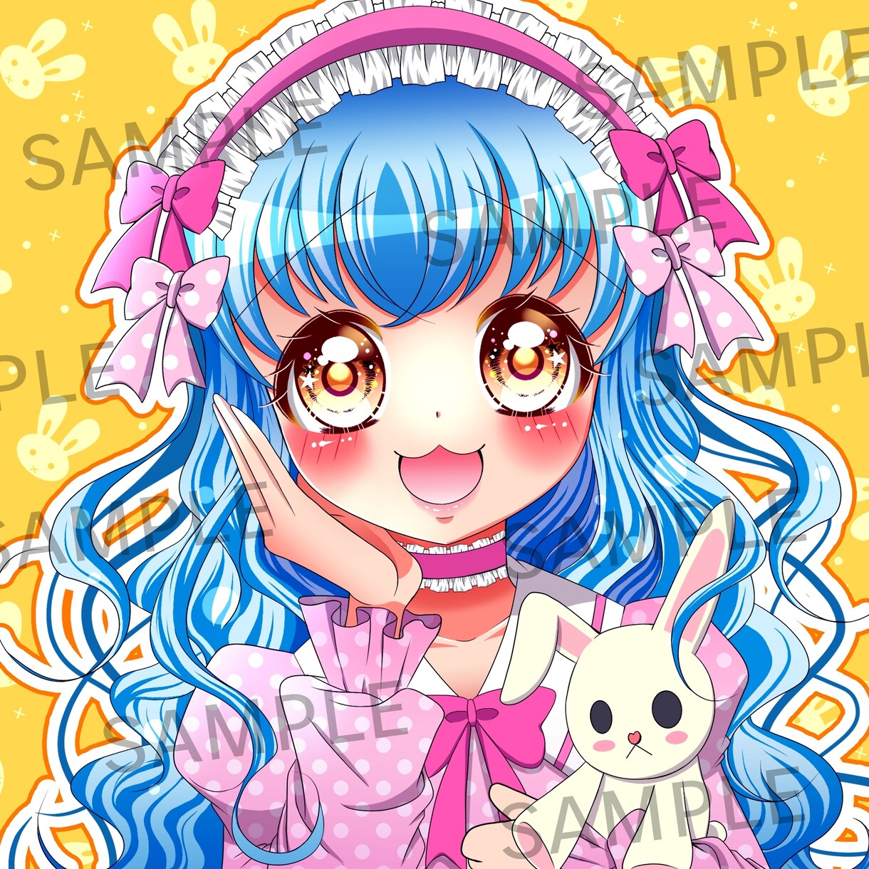 可愛い少女漫画風♡目立つキラキラアイコン描きます スピード納品！即日OK◎他で使える透過画像プレゼント！ イメージ5