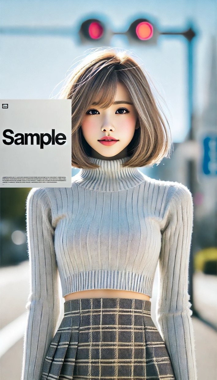 AI美女（タートルネック）画像プロンプト販売します DALL-E使用！生成！タートルネック好きにはたまらない！ イメージ8