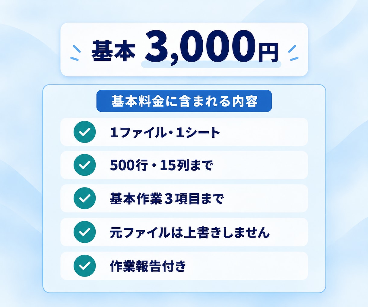 Excel・CSVのデータ整理・整形を代行します 重複・表記ゆれ・不要データを整理し、使いやすい一覧表にします イメージ3