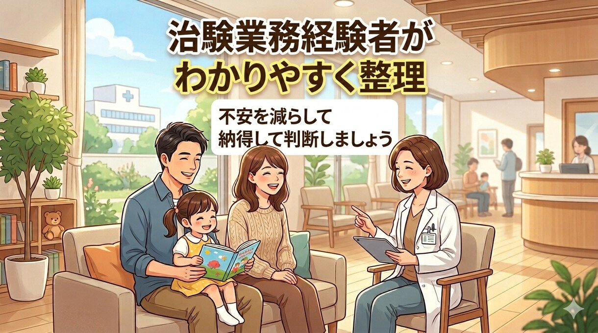 治験って危険？参加前の不安を経験者が整理します 治験参加前の不安を整理します。 イメージ3