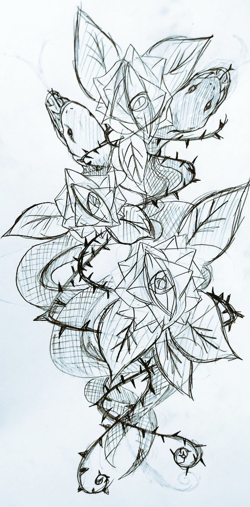 タトゥーデザインしています デザインにしたい絵を想像とより近ずけて満足するイラストを提供 イメージ1
