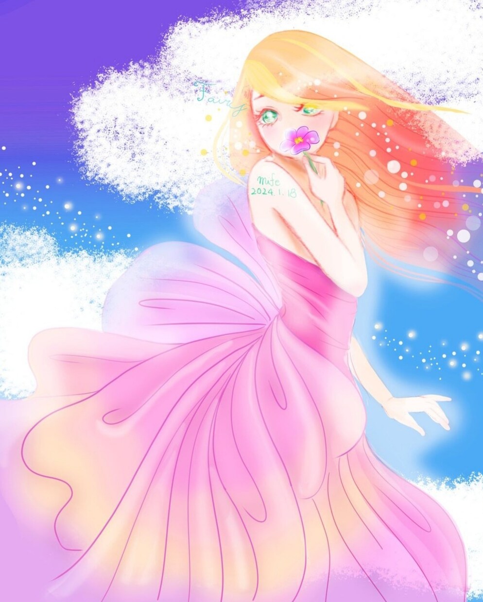 天使や女神を描きます 時々繋がる私の天界と愛の女神と天使たち イメージ3