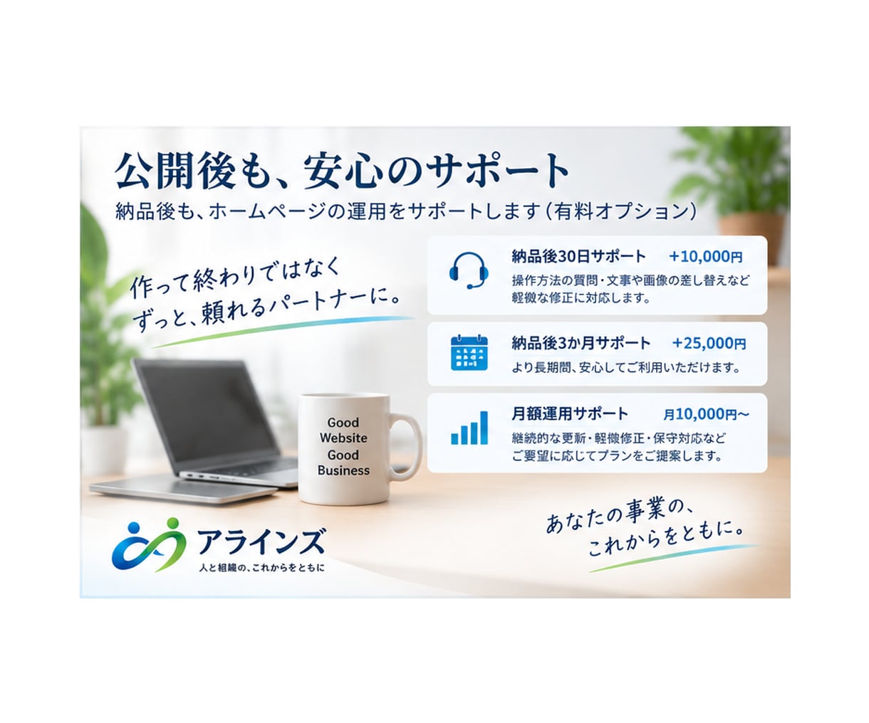 WordPressで伝わるHPを制作します 小規模事業・個人事業のHPを、相談しながら形にします イメージ5
