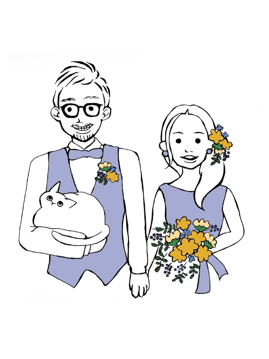 シンプルでオシャレな似顔絵を作成します 結婚式･SNSアイコン･名刺などにお使いいただけます イメージ2