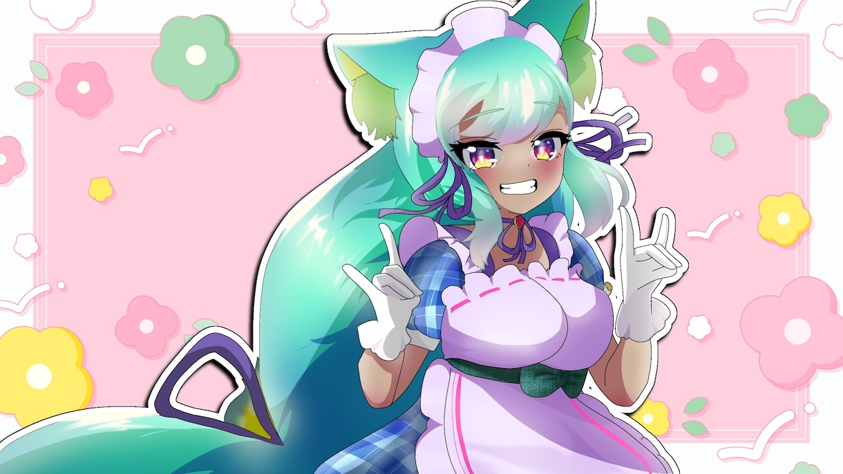 最短即日納品！かわいいイラスト制作いたします アニメ塗りの可愛い系統のイラスト イメージ1