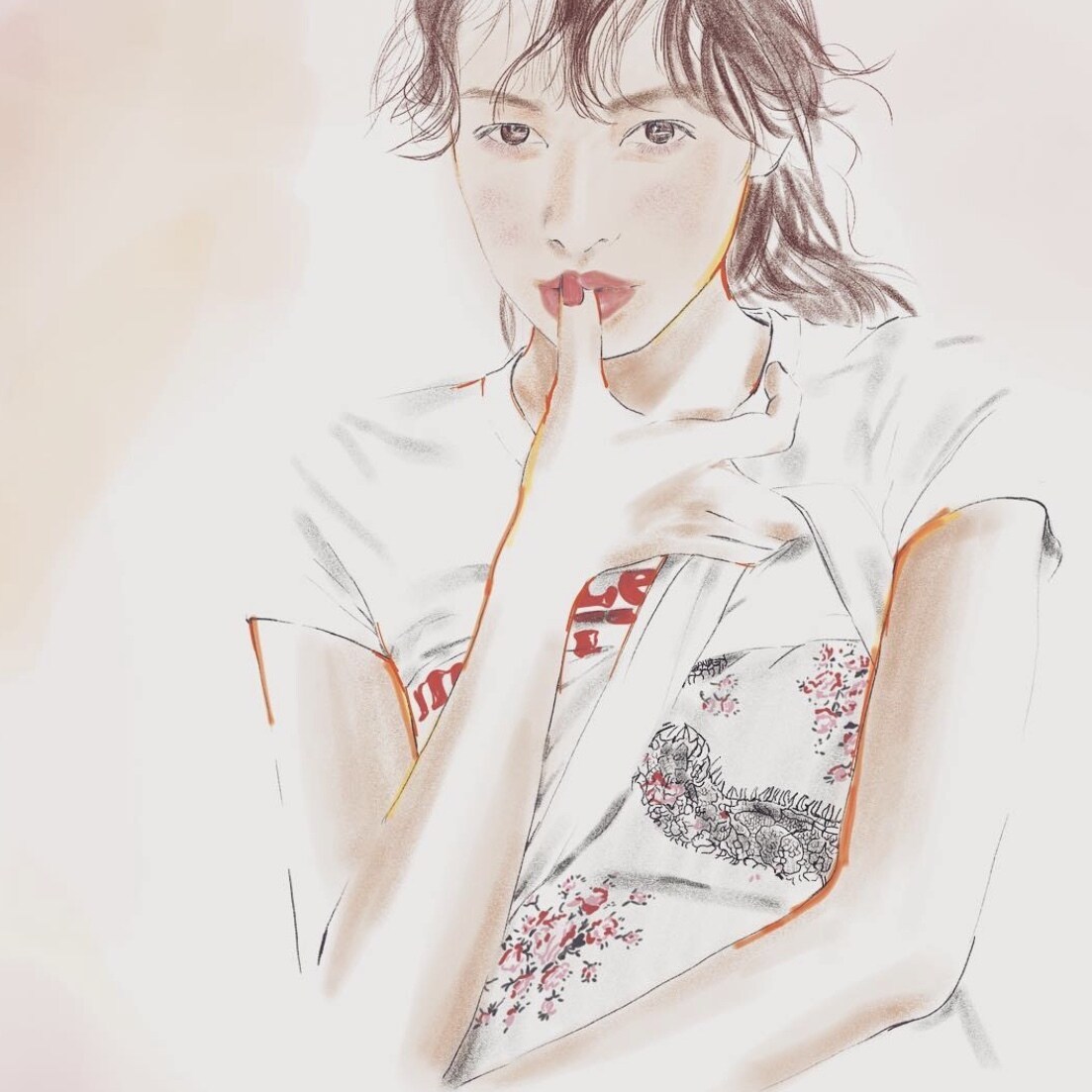 おしゃれでかわいい、水彩画風イラストを作成します ふわっとした女性らしい繊細さが魅力のイラストです！ イメージ2