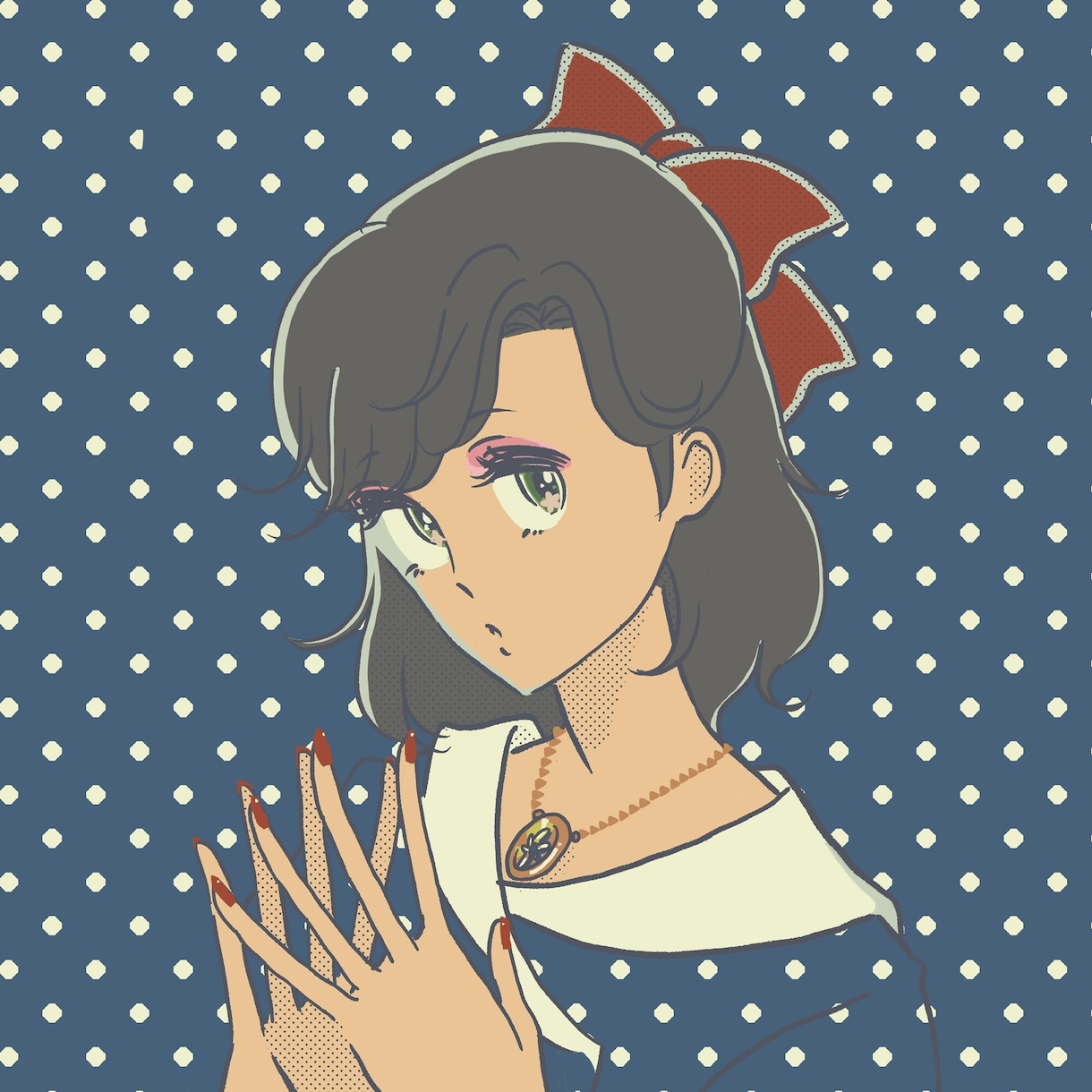 70~80年代少女漫画テイストのアイコン描きます レトロな少女漫画テイストのSNSアイコンです。 イメージ2