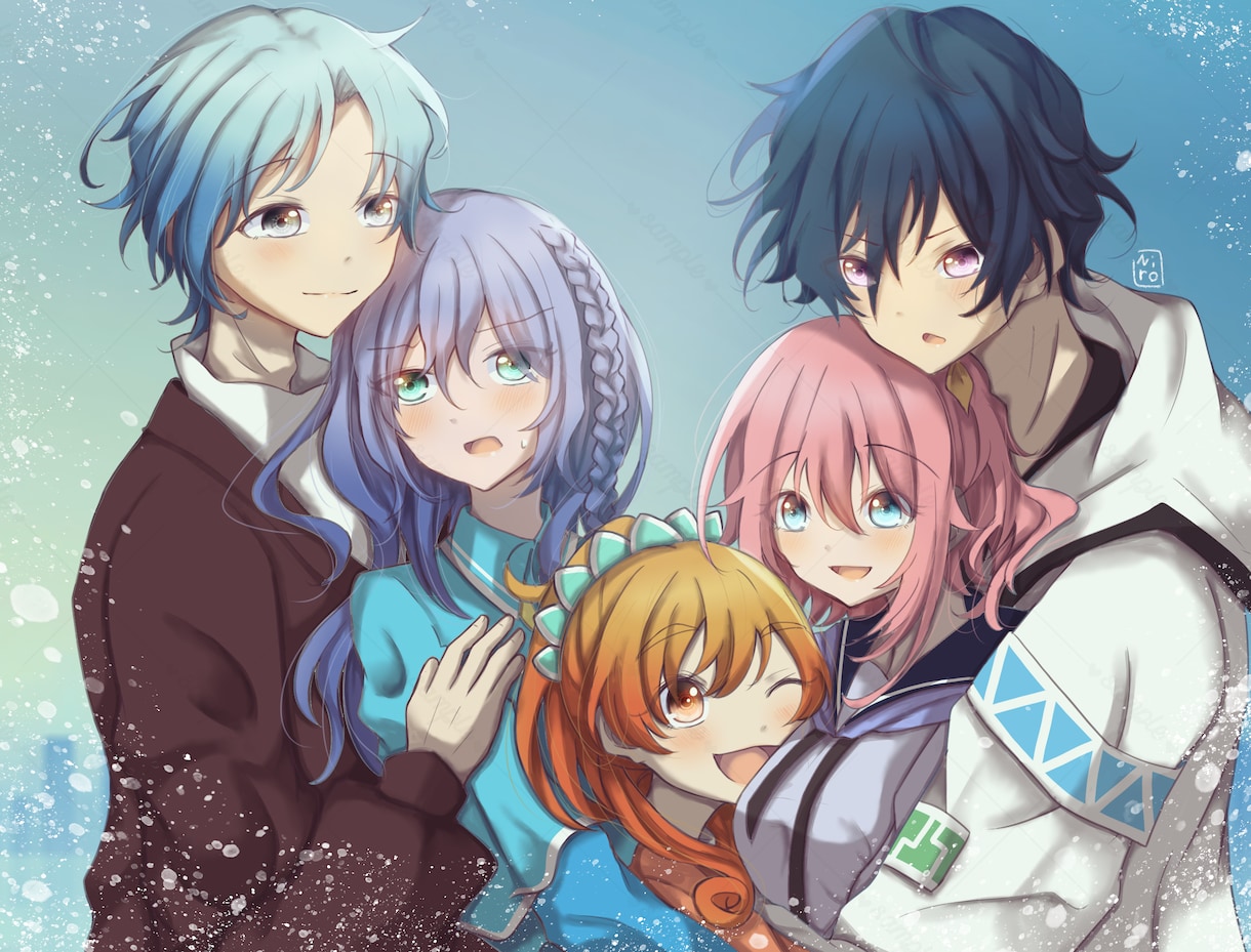 明るく美しいイラストを描きます アイコン・サムネイル（１枚絵）・動画配信・立ち絵などに是非！ イメージ2