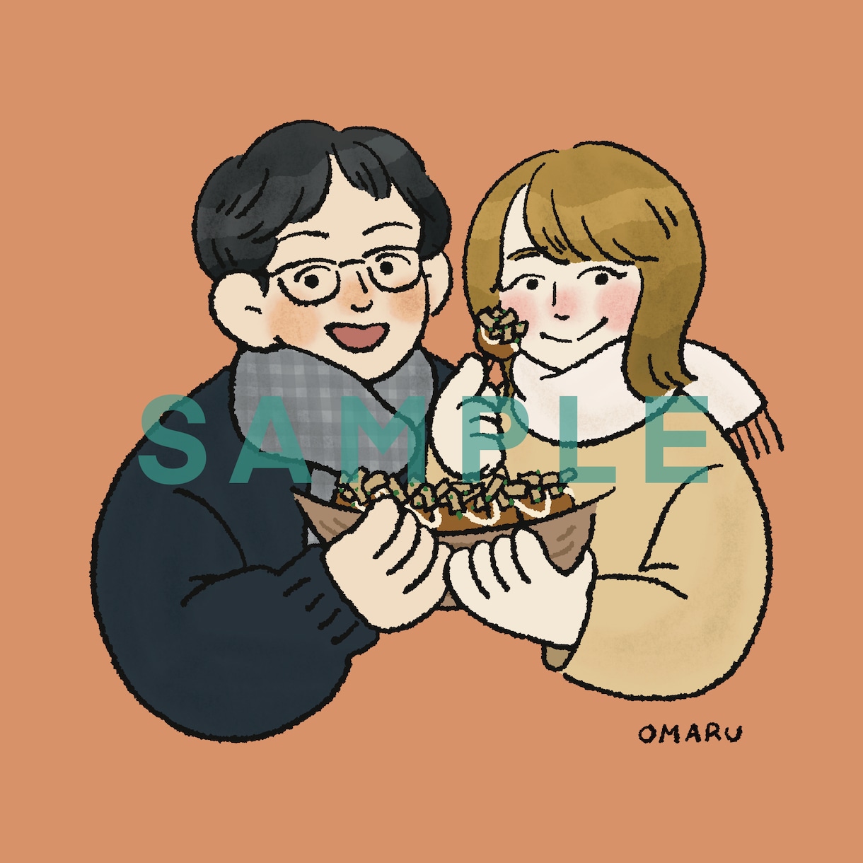 アイコンに最適！可愛くてゆるっとした似顔絵描きます 似顔絵イベントにも参加！オンラインでも受け付けます(^^) イメージ5
