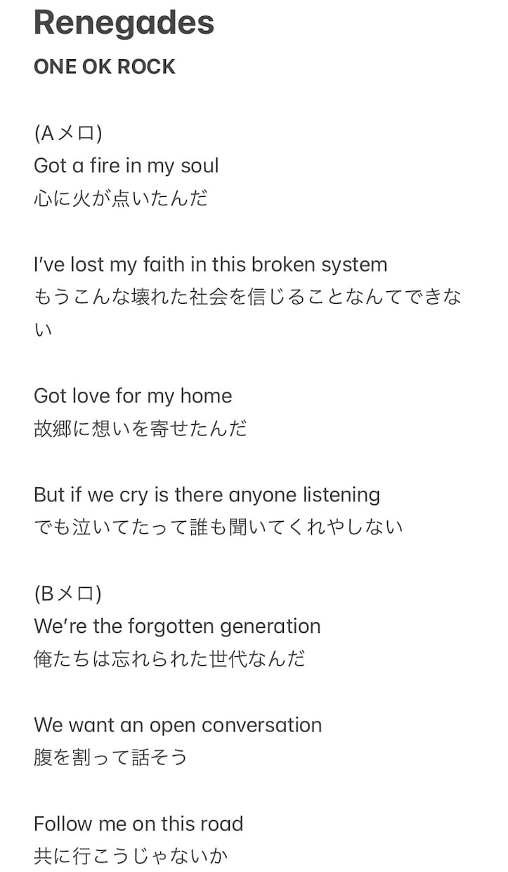 英語又は韓国語の歌詞を日本語に翻訳します 曲の雰囲気重視の翻訳、カナルビ、カラオケアドバイス付きです！ イメージ2
