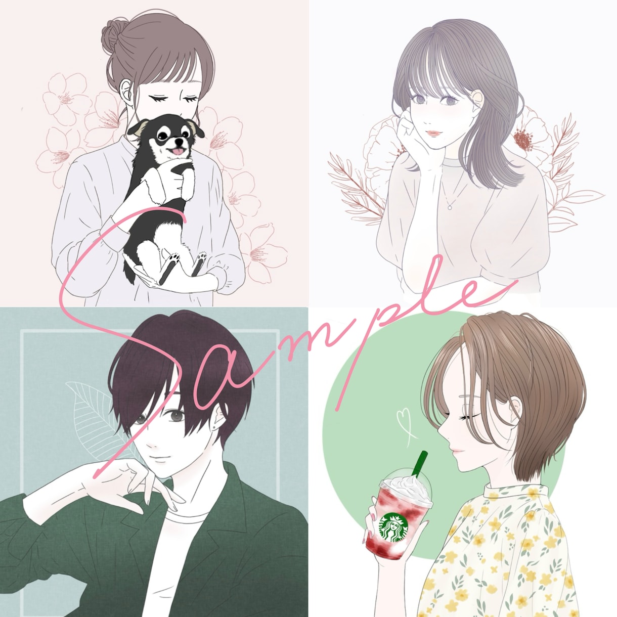 お洒落な線画イラストを描きます 挿絵やSNSアイコンなどに！商用OK！ イメージ5
