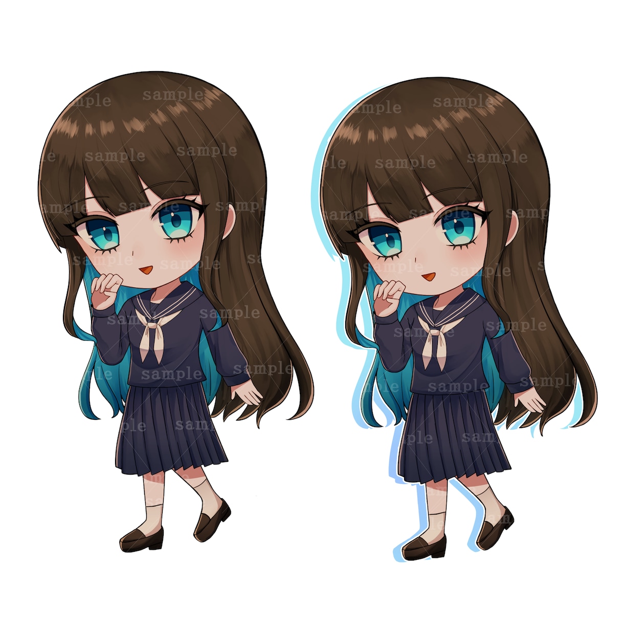 ミニキャラお描きします 立ち絵、アイコン、グッズなどにどうぞ！ イメージ2