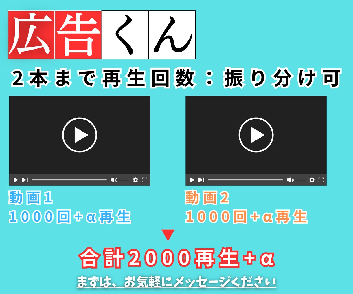 YouTube広告【動画の再生回数調整】いたします 気軽に始められるよう1再生1円以下で再生数を調整いたします! イメージ2