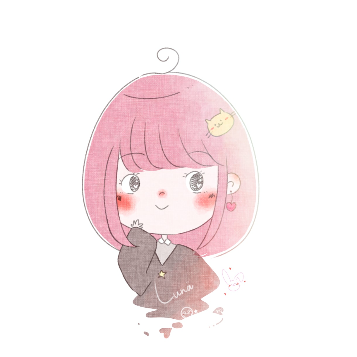 ちびキャラ、ゆるゆるアイコン描きます パステルカラーが好み、ふわふわアイコン・ヘッダーがほしい方へ イメージ5