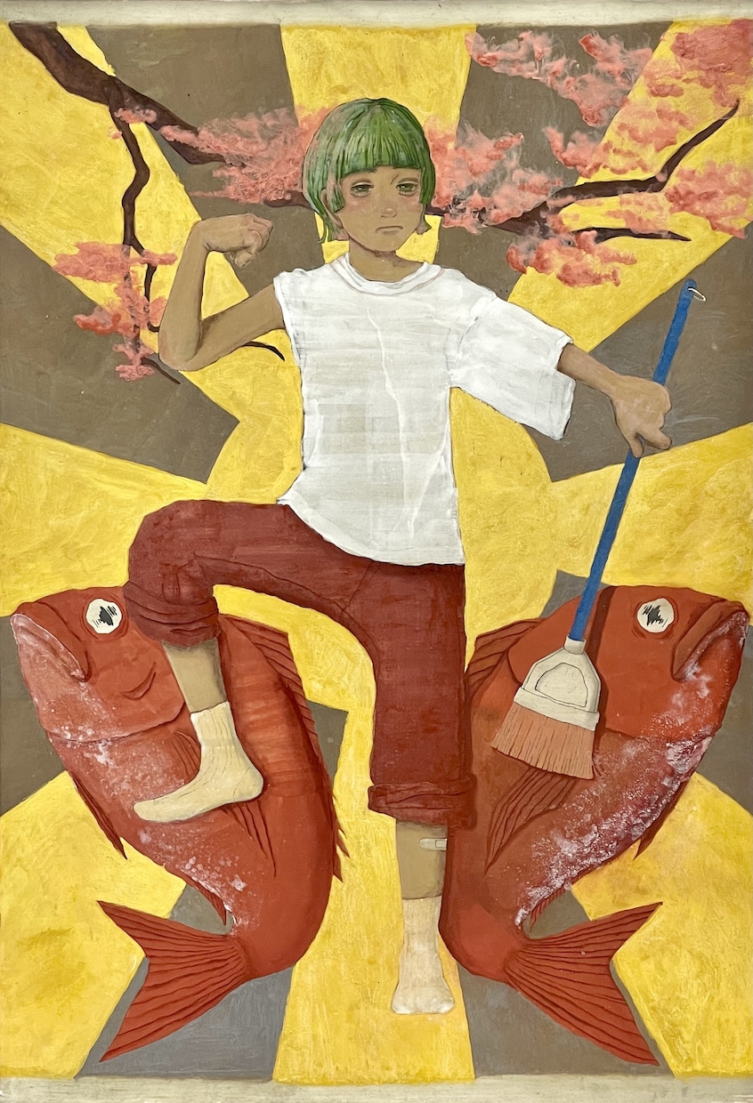 インテリアなど飾ることのできる日本画を描きます 日本画の似顔絵やイラストを飾ったりプレゼントしてみませんか！ イメージ1