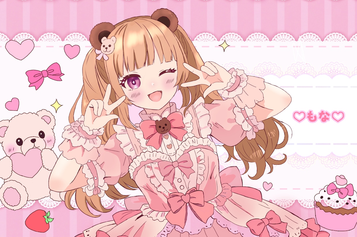 かわいい女の子の立ち絵・サムネ・キャラデザ描きます あなたの理想、ぜんぶ詰め込みます。 イメージ1